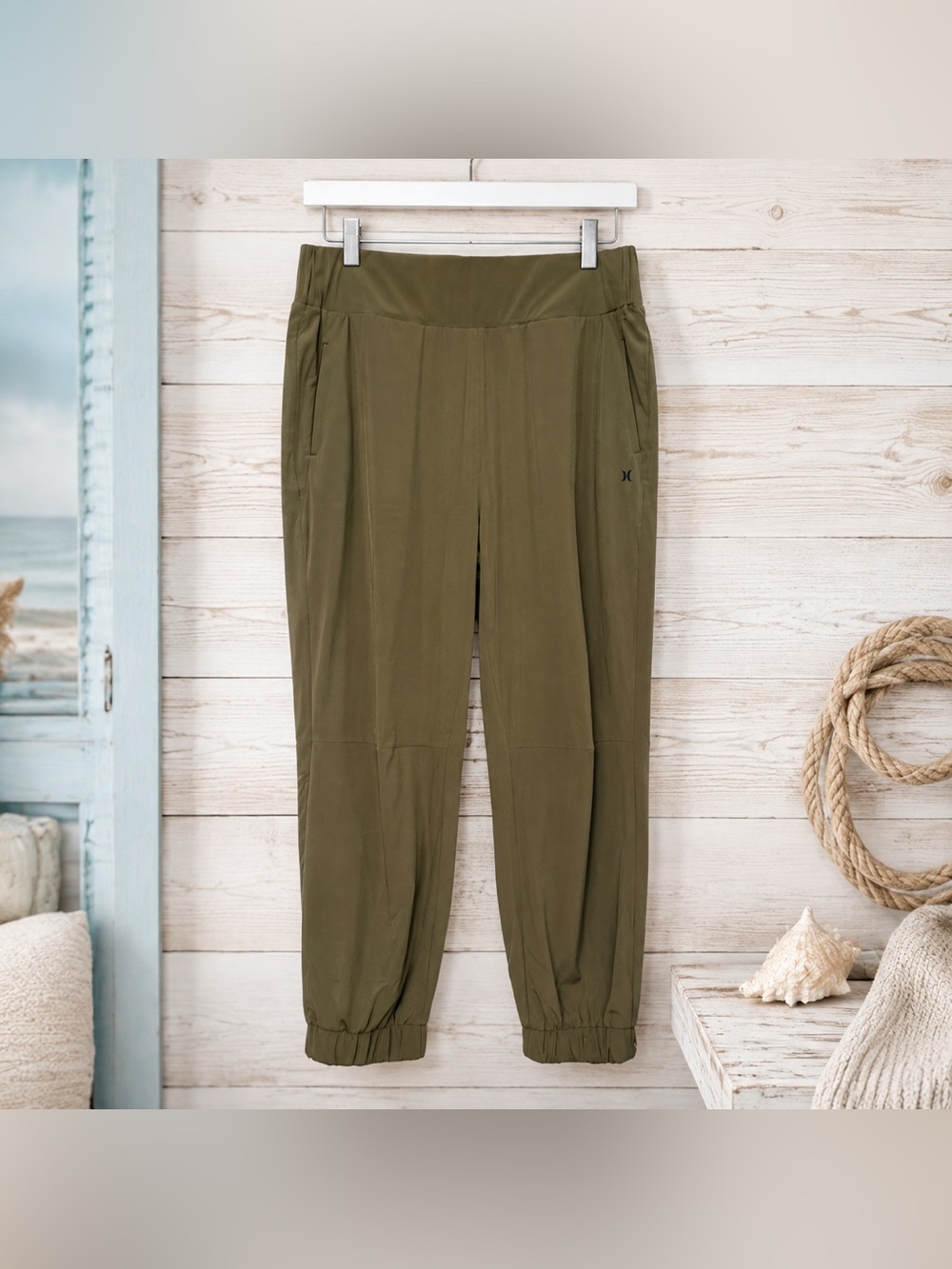 Hurley Icon Aquas Jogger Pants Olive Green XL NWT